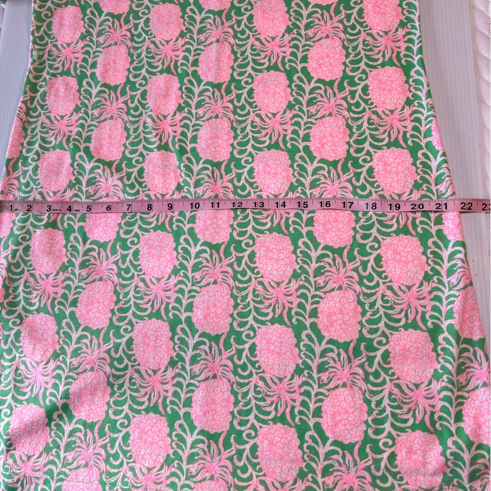 Lilly Pulitzer Pineapple Pink And Green Mercer Dress Size Large - Picture 8 of 11